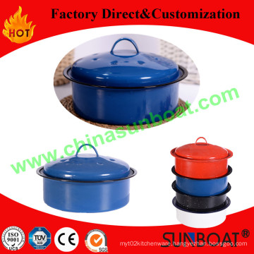 Kitchenware Carbon Steel Mini Enamel Stock Pot